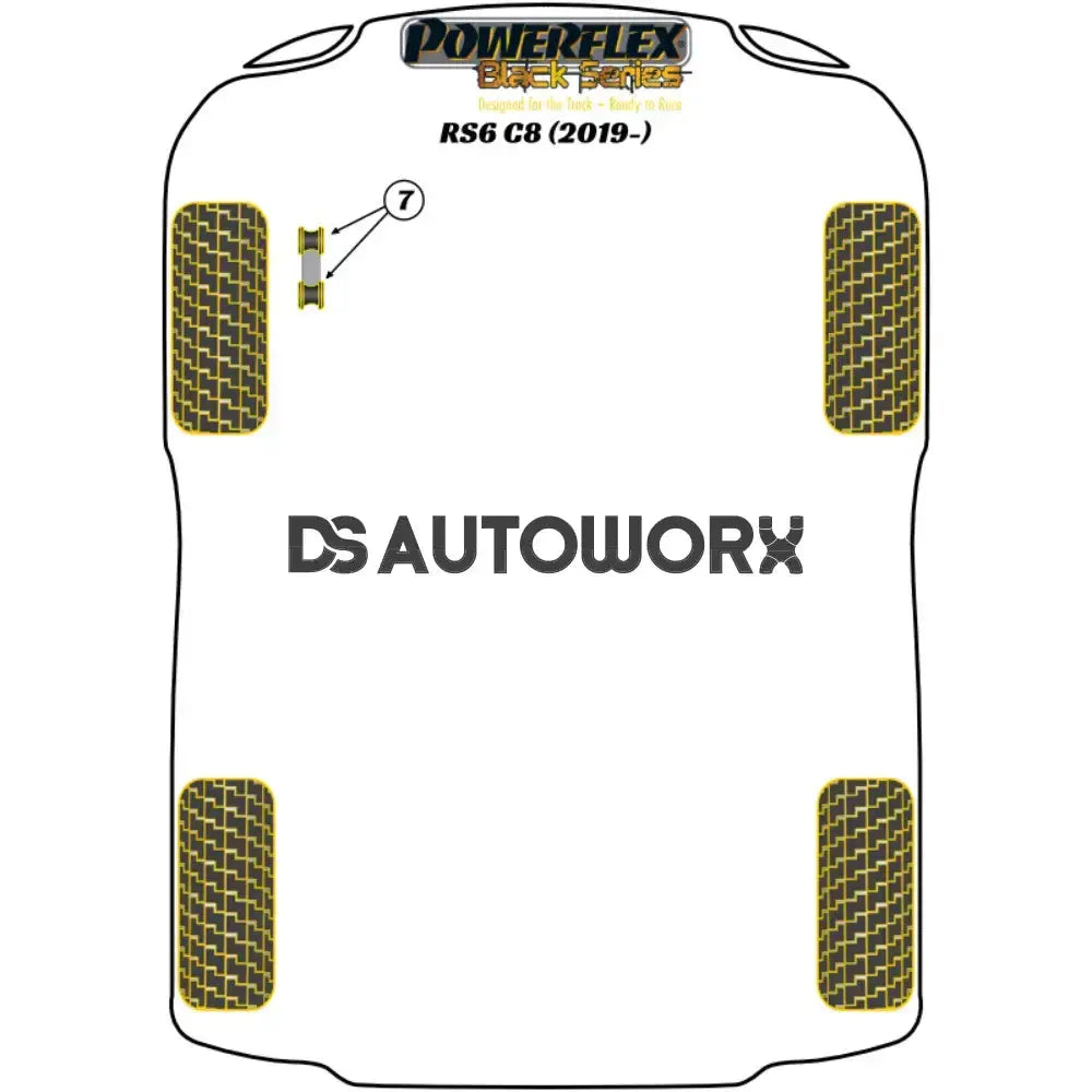 Powerflex Black Series Front Anti Roll Bar Link Bush 10mm Audi A6 S6 RS6 C8 18+