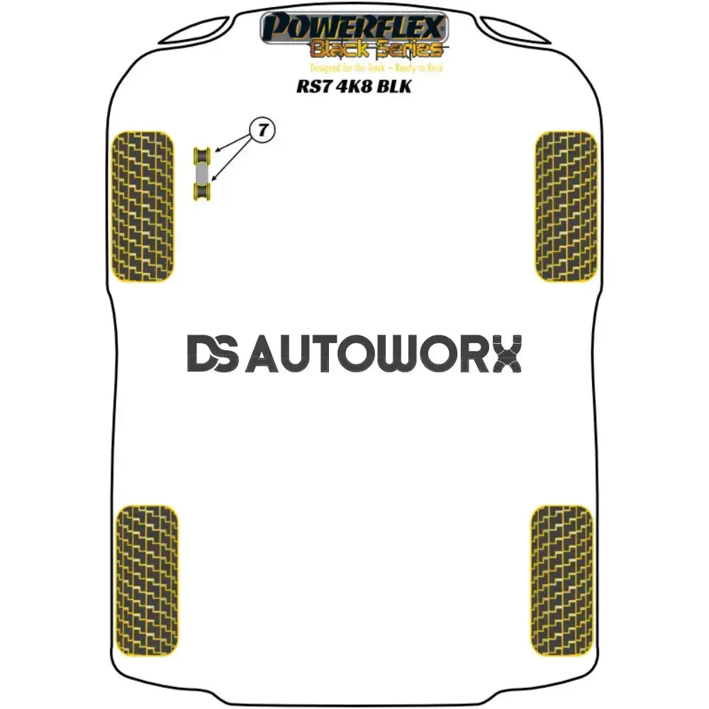 Powerflex Black Series Front Anti Roll Bar Link Bush 10mm Audi A7 S7 RS7 4K8 18+ Secondary image