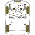 Powerflex Black Series Front Engine Mount Dog Bone Motorsport Audi A3 S3 RS3 8L MK1 2WD 96-03