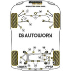 Powerflex Black Series Front Upper Control Arm Bush Camber Adj Audi A6 S6 RS6 C5 Quattro 97-05