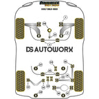 Powerflex Black Series Front Wishbone Rear Bush Caster Adjustable Volkswagen Golf MK8 R 4WD 20 20+