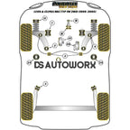 Powerflex Black Series Lower Engine Mount Small Bush Seat Leon MK1 1M Cupra Typ 2WD 99-05