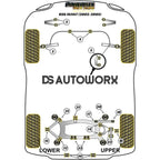 Powerflex Black Series Rear Lower Arm Rear Bush Audi A6 S6 RS6 C5 Avant 97-05