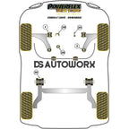 Powerflex Black Series Upper Engine Mount Insert Vauxhall Opel Corsa E Inc VXR OPC 14-19