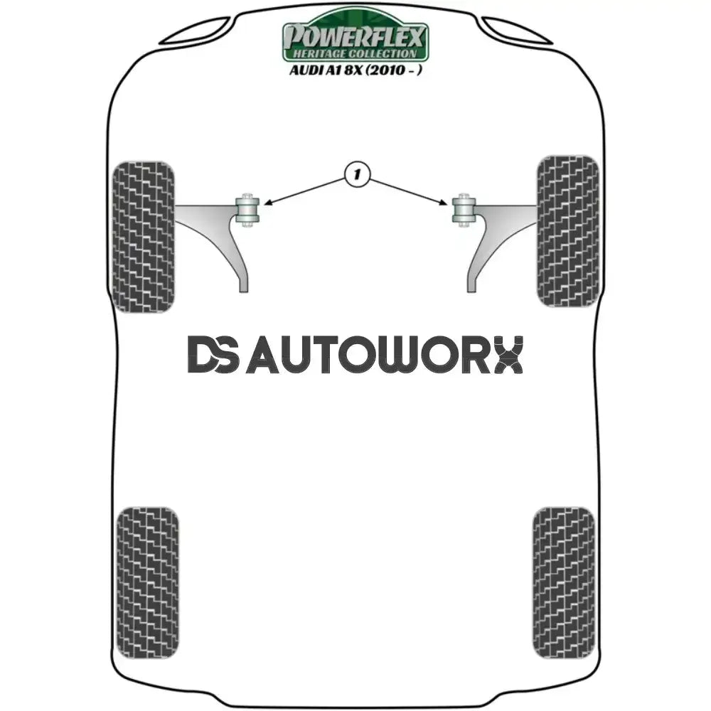 Powerflex Heritage Series Front Strut Top Mount Bush 10mm Audi A1 S1 8X 10-18 Secondary image