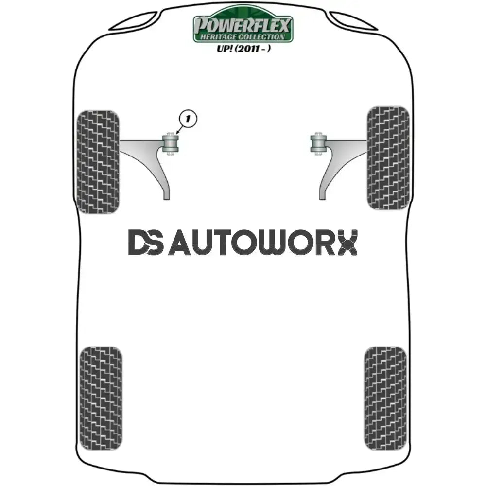 Powerflex Heritage Series Front Strut Top Mount Bush 10mm Volkswagen Up! Inc GTI 11+