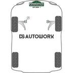 Powerflex Heritage Series Front Wishbone Front Bush 30mm Volkswagen Up! Inc GTI 11+