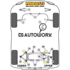 Powerflex Road Series Front Anti Roll Bar Bush 23mm Audi A6 S6 RS6 C5 Avant 97-05