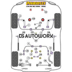 Powerflex Road Series Front Anti Roll Bar Mounting Bush 25mm BMW 3 Series E36 Inc M3 90-98