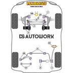 Powerflex Road Series Front Anti Roll Bar To Chassis Bush 21mm Ford Focus Mk3 Inc ST Inc RS 11-18