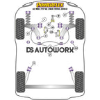 Powerflex Road Series Front Subframe Rear Bush Audi A3 S3 RS3 8L MK1 2WD 96-03