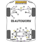 Powerflex Road Series Front Upper Control Arm Bush Camber Adj Audi A6 S6 RS6 C5 Quattro 97-05