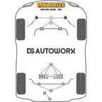 Powerflex Road Series Rear Diff Front Mounting Bush BMW 3 Series G20 G21 G28 G80 M3 20+