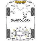 Powerflex Road Series Rear Lower Arm Rear Bush Audi A6 S6 RS6 C5 97-05