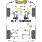 Powerflex Road Series Rear Lower Control Arm Bush Ford Focus Mk3 Inc ST Inc RS 11-18
